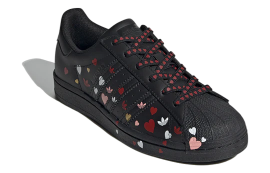 ADIDAS SUPERSTAR VALENTINE'S DAY BLACK WOMENS