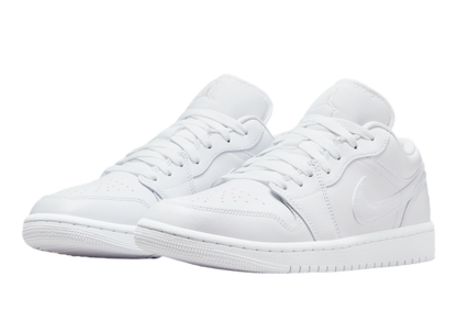 JORDAN 1 LOW TRIPLE WHITE WOMENS