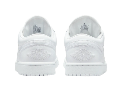 JORDAN 1 LOW TRIPLE WHITE WOMENS