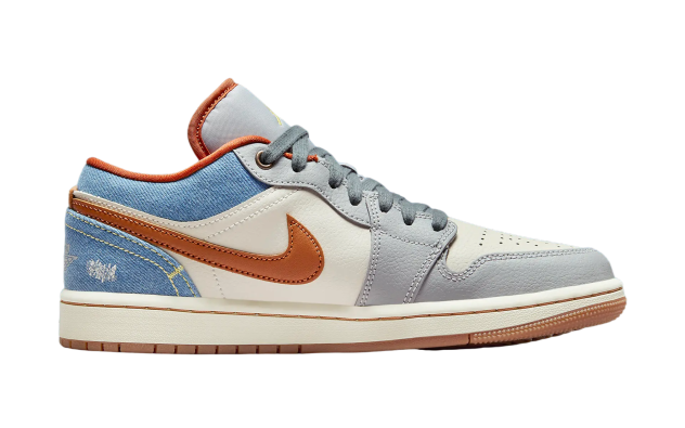 JORDAN 1 LOW SE PHANTOM DENIM CLAD WOMENS