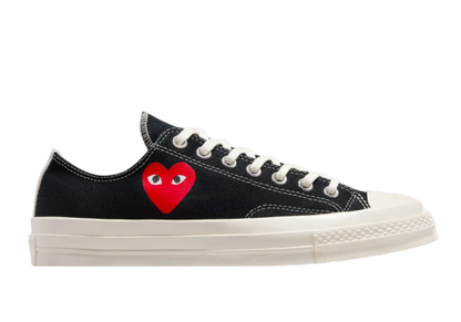 CONVERSE CHUCK TAYLOR ALL START 70 LOW X CDG PLAY BLACK