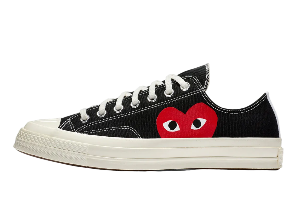 CONVERSE CHUCK TAYLOR ALL START 70 LOW X CDG PLAY BLACK