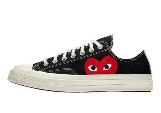 CONVERSE CHUCK TAYLOR ALL START 70 LOW X CDG PLAY BLACK