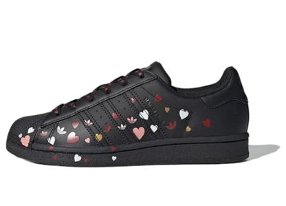 ADIDAS SUPERSTAR VALENTINE'S DAY BLACK WOMENS